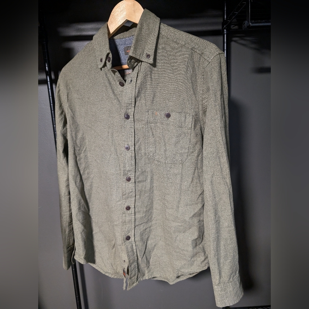 Olive Button-Up Shirt